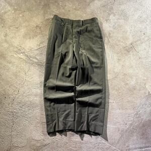 Vintage VTG 80’s 90’s Olive Navy Military Wool Trousers Field Pants
